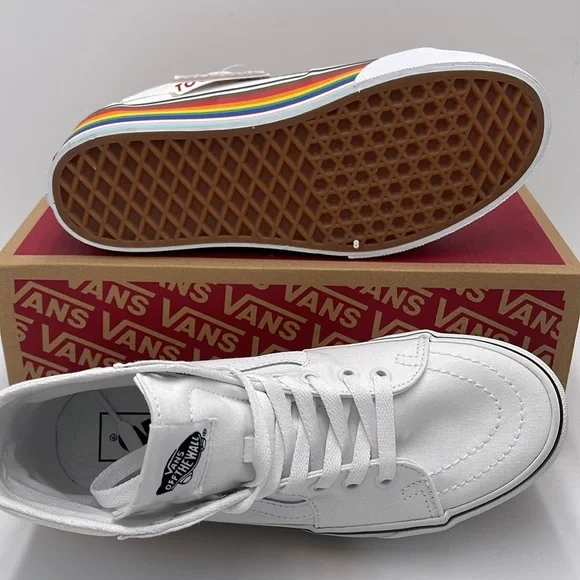 Vans WMNS Sk8-Hi Tapered Pride Rainbow Platform Sneakers 
VN0A7Q5PRNC - Picture 3 of 16